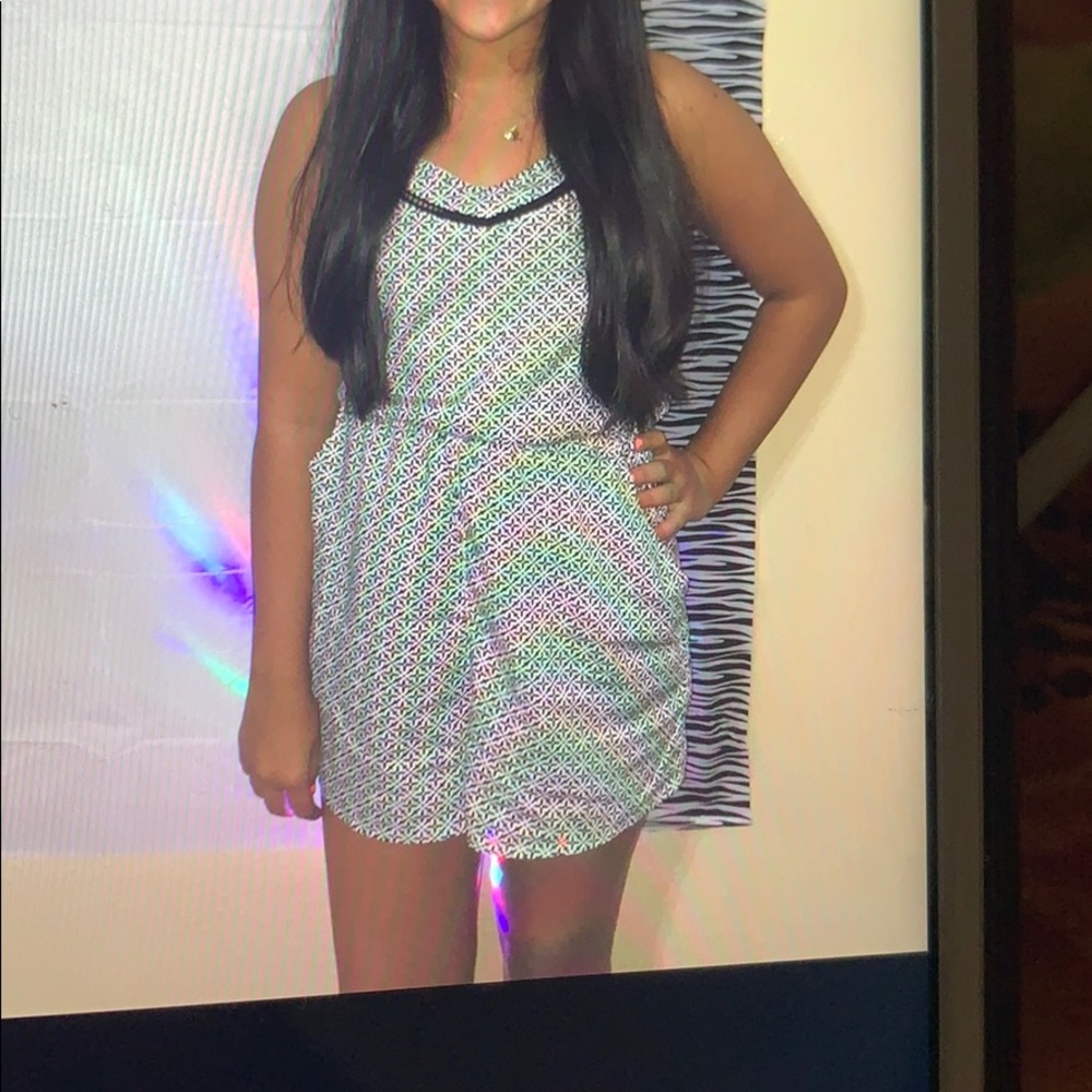 black and white romper